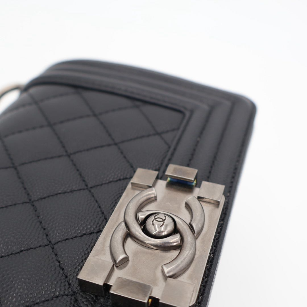 Chanel Caviar Leather Handbag — view 4