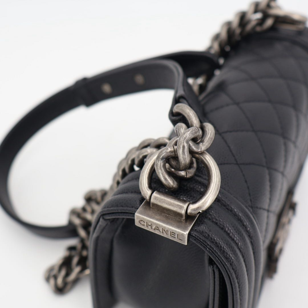 Chanel Caviar Leather Handbag — view 9