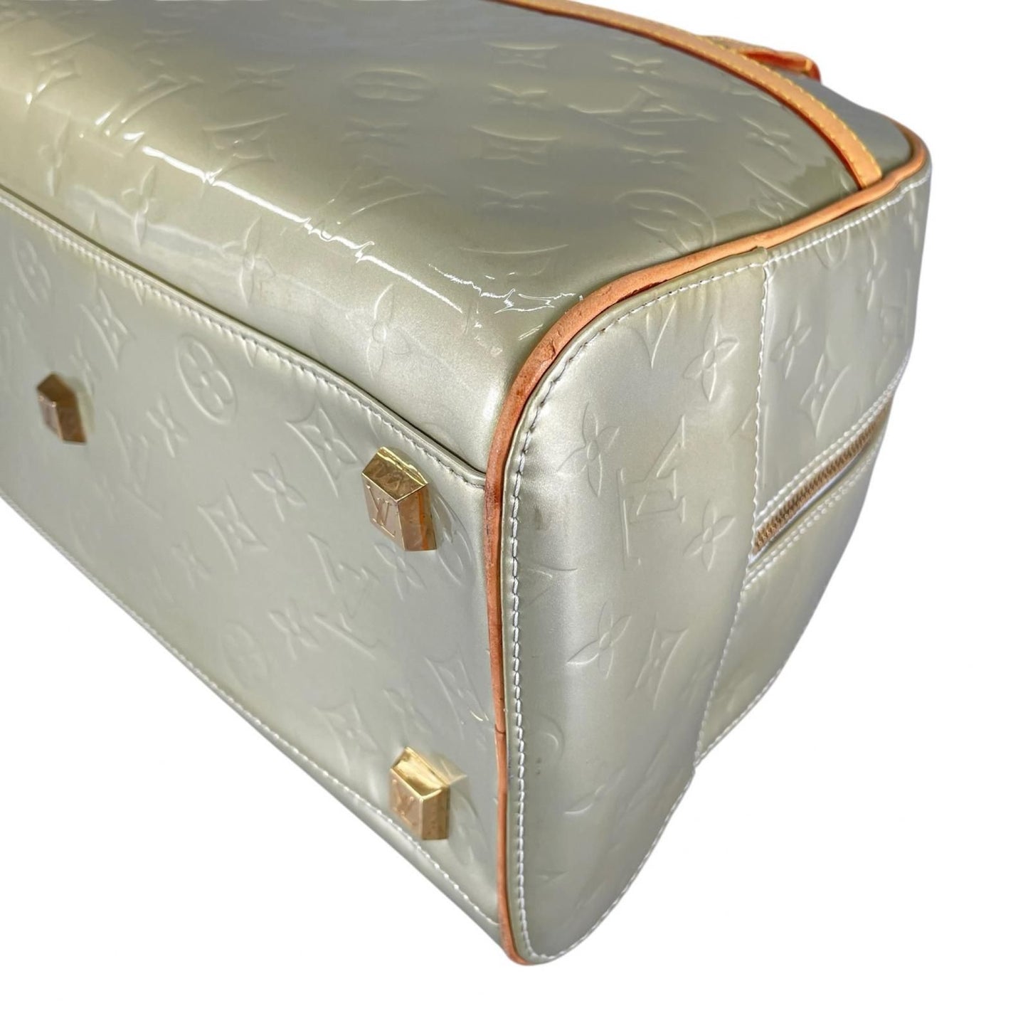 Louis Vuitton Tompkins Square Handbag Monogram Vernis Green — view 5