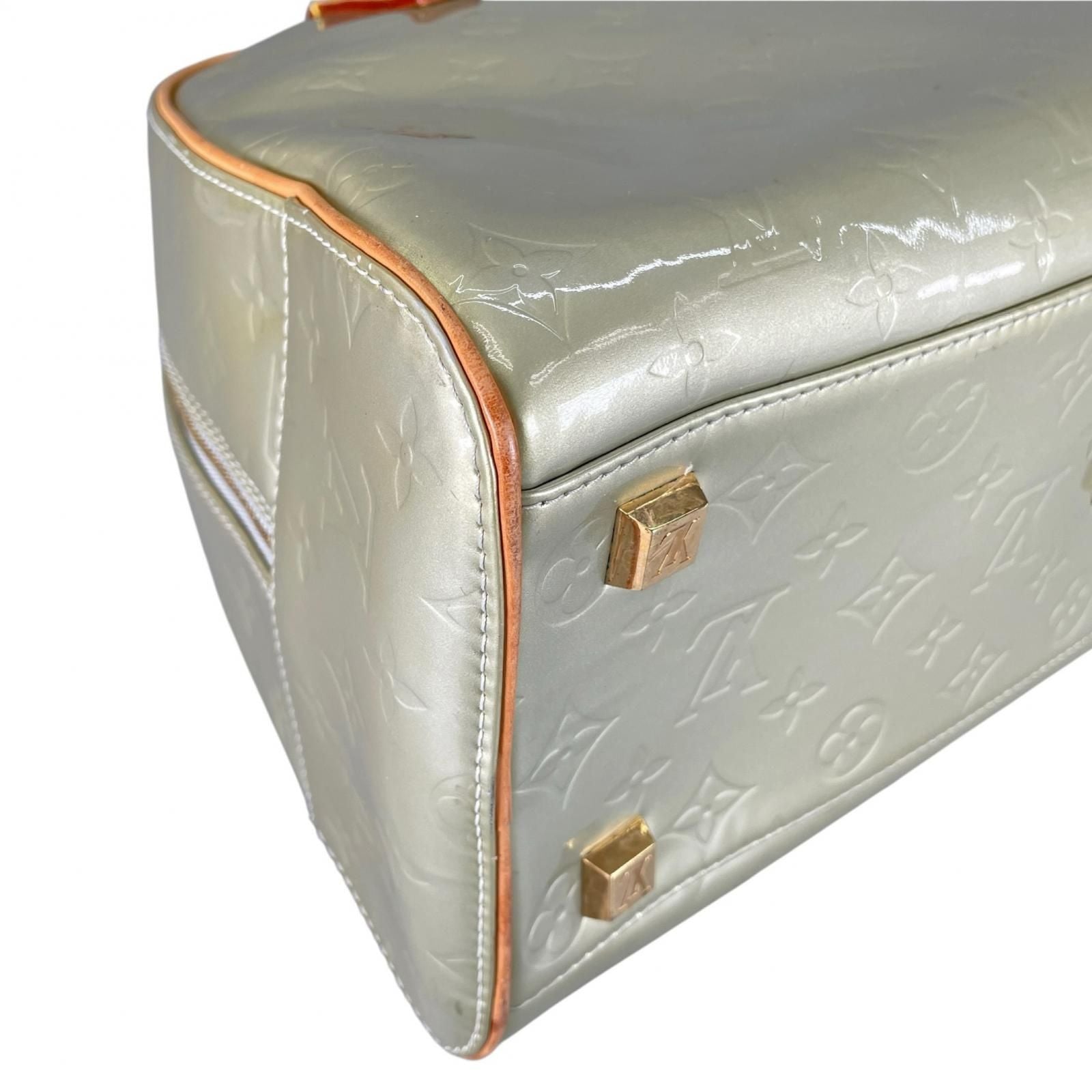 Louis Vuitton Tompkins Square Handbag Monogram Vernis Green — view 8