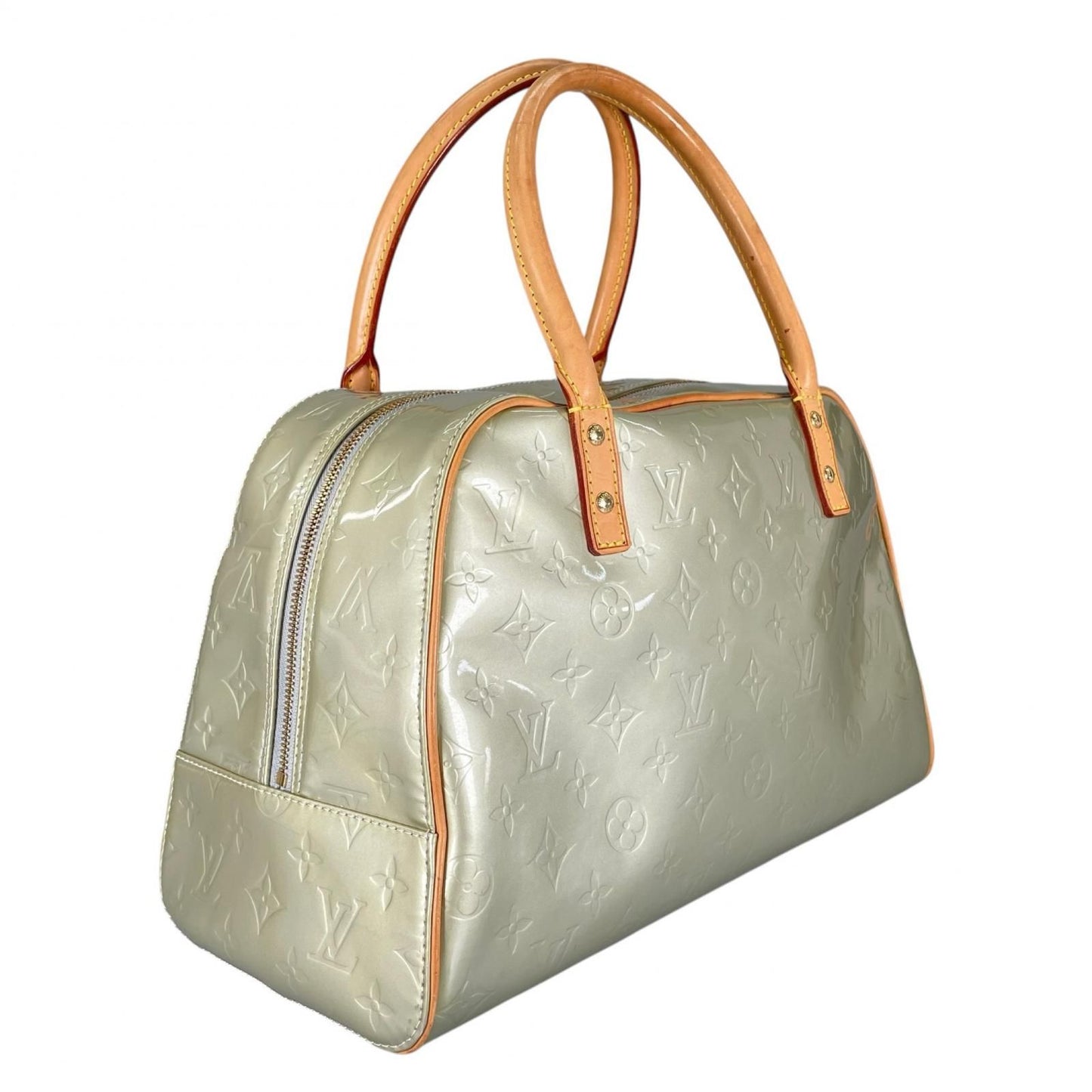 Louis Vuitton Tompkins Square Handbag Monogram Vernis Green — view 3