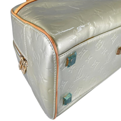 Louis Vuitton Tompkins Square Handbag Monogram Vernis Green — view 6
