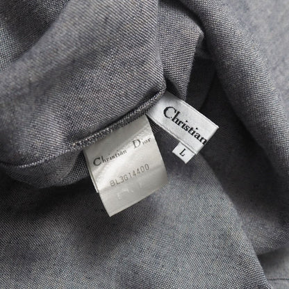 Dior Vintage Collarless Jacket CD Logo Embroidery Shirt — view 6