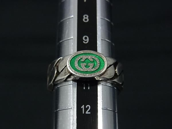 Gucci Interlocking Silver Ring — view 3