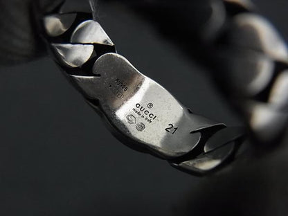 Gucci Interlocking Silver Ring — view 4