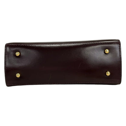 Gucci Handbag Ladybnine Bordeaux Leather — view 5