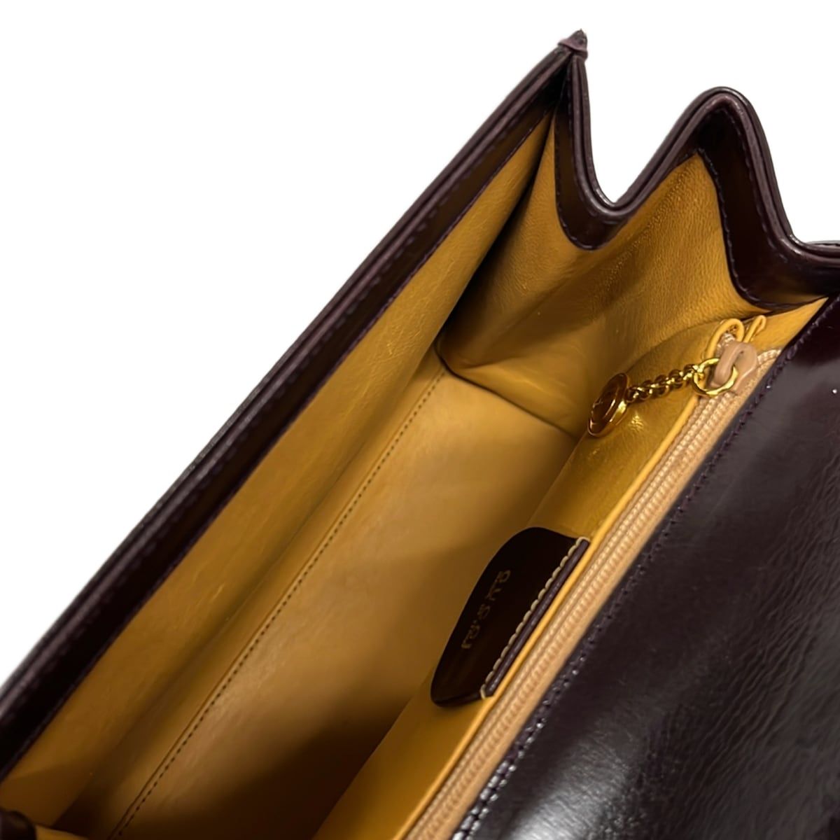 Gucci Handbag Ladybnine Bordeaux Leather — view 7