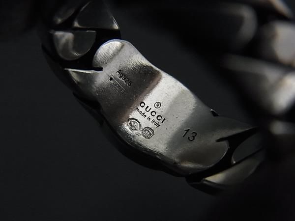 Gucci Interlocking Silver Ring — view 4