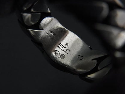 Gucci Interlocking Silver Ring — view 4