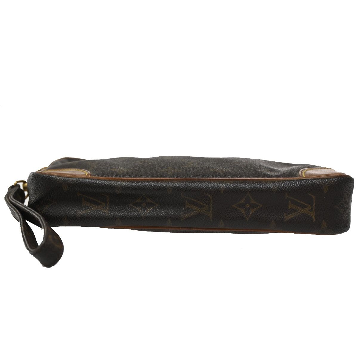 Louis Vuitton Marly Dragonne Clutch Brown Monogram Leather — view 6