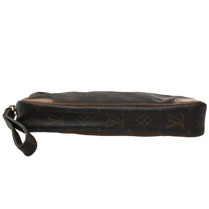 Louis Vuitton Marly Dragonne Clutch Brown Monogram Leather — view 6
