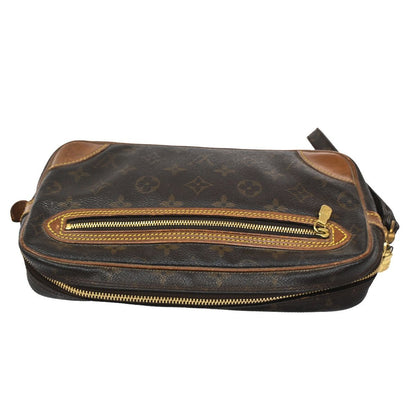 Louis Vuitton Marly Dragonne Clutch Brown Monogram Leather — view 5