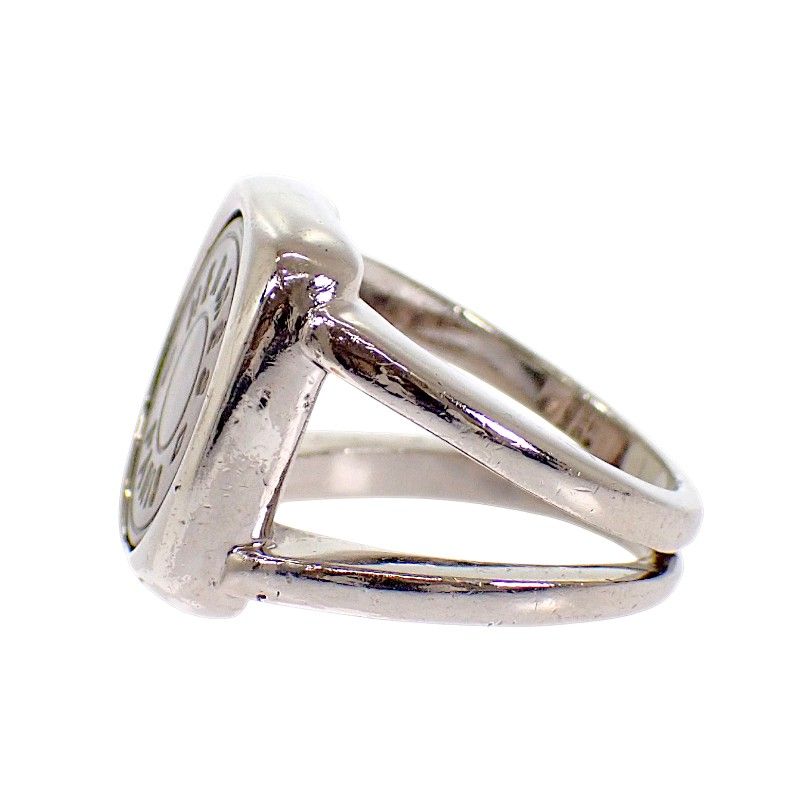 Hermes Corozo Series Rin Available Metal Shell Ring — view 6