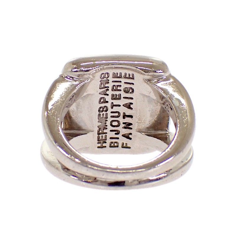 Hermes Corozo Series Rin Available Metal Shell Ring — view 5