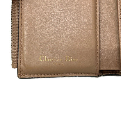 Dior reto Pink Beige Leather Wallet — view 7
