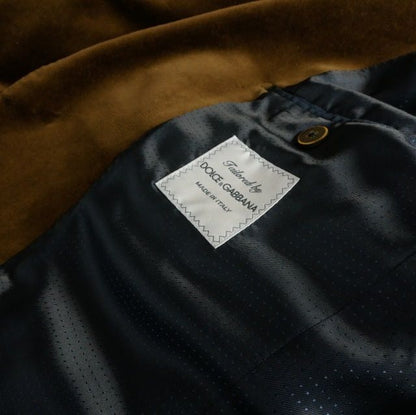 Dolce & Gabbana Dejacket Buleather 48 Brown — view 8