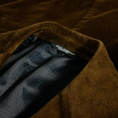 Dolce & Gabbana Dejacket Buleather 48 Brown — view 9