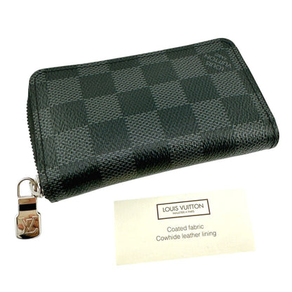 Louis Vuitton Damier Coin Case Zippy Purse Black