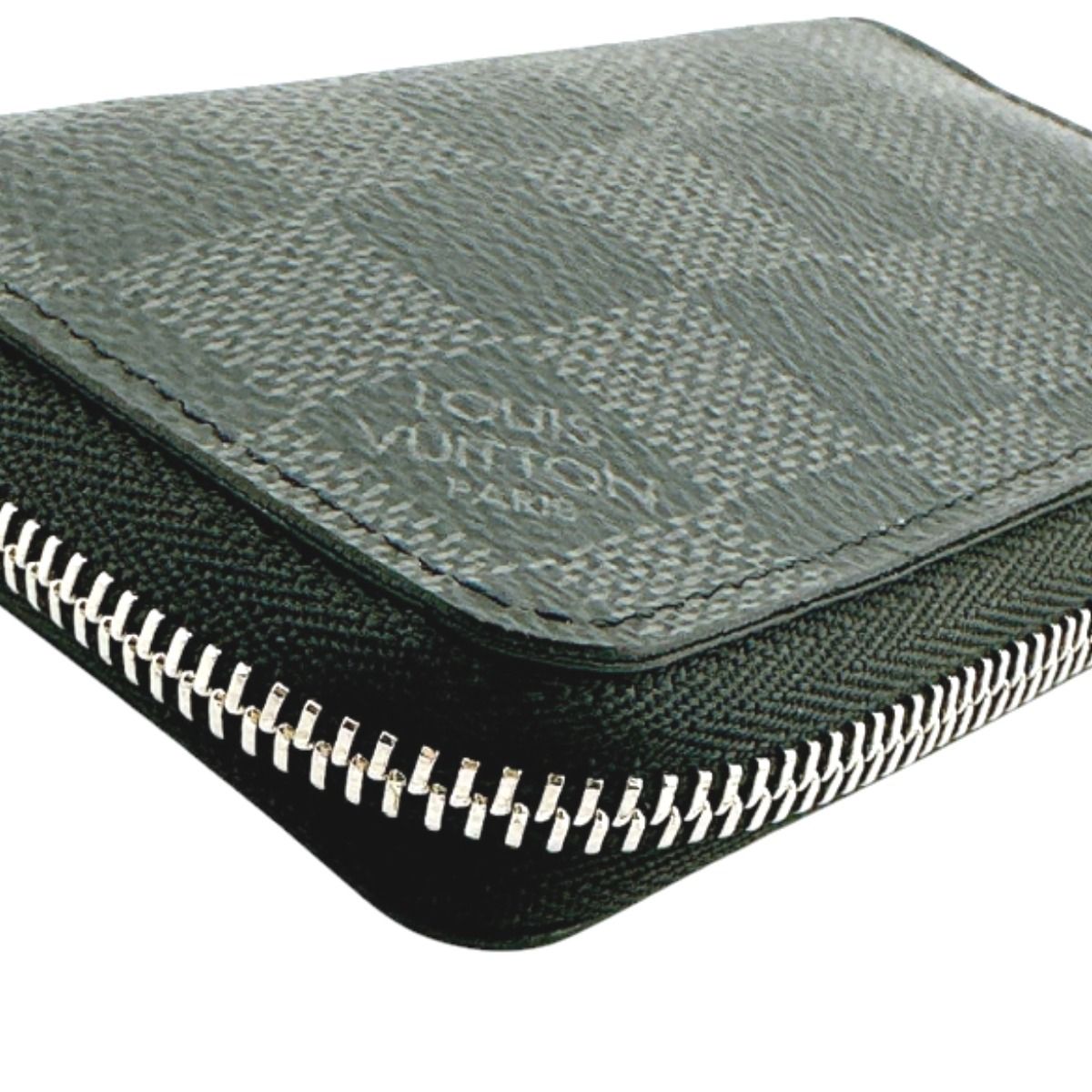 Louis Vuitton Damier Coin Case Zippy Purse Black — view 7