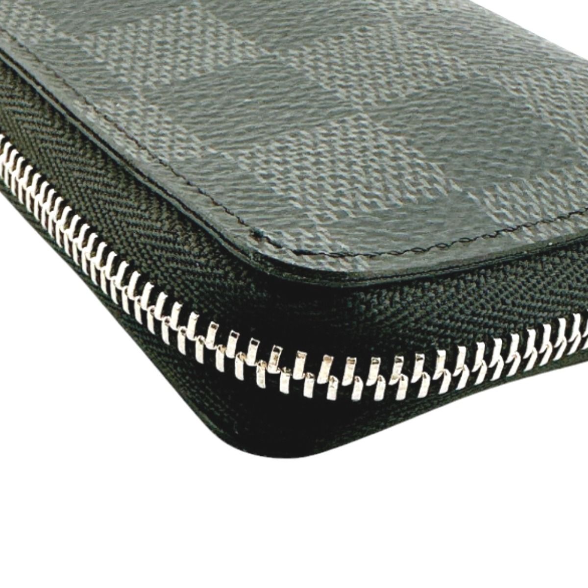 Louis Vuitton Damier Coin Case Zippy Purse Black — view 8