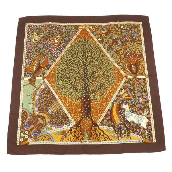 Hermes Carre Geant Cashmere Silk Scarf