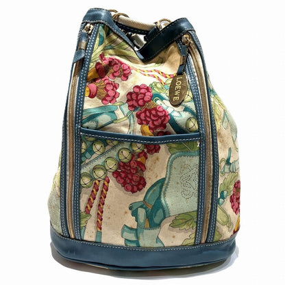 Loewe Botanical Backpack Canvas Leather