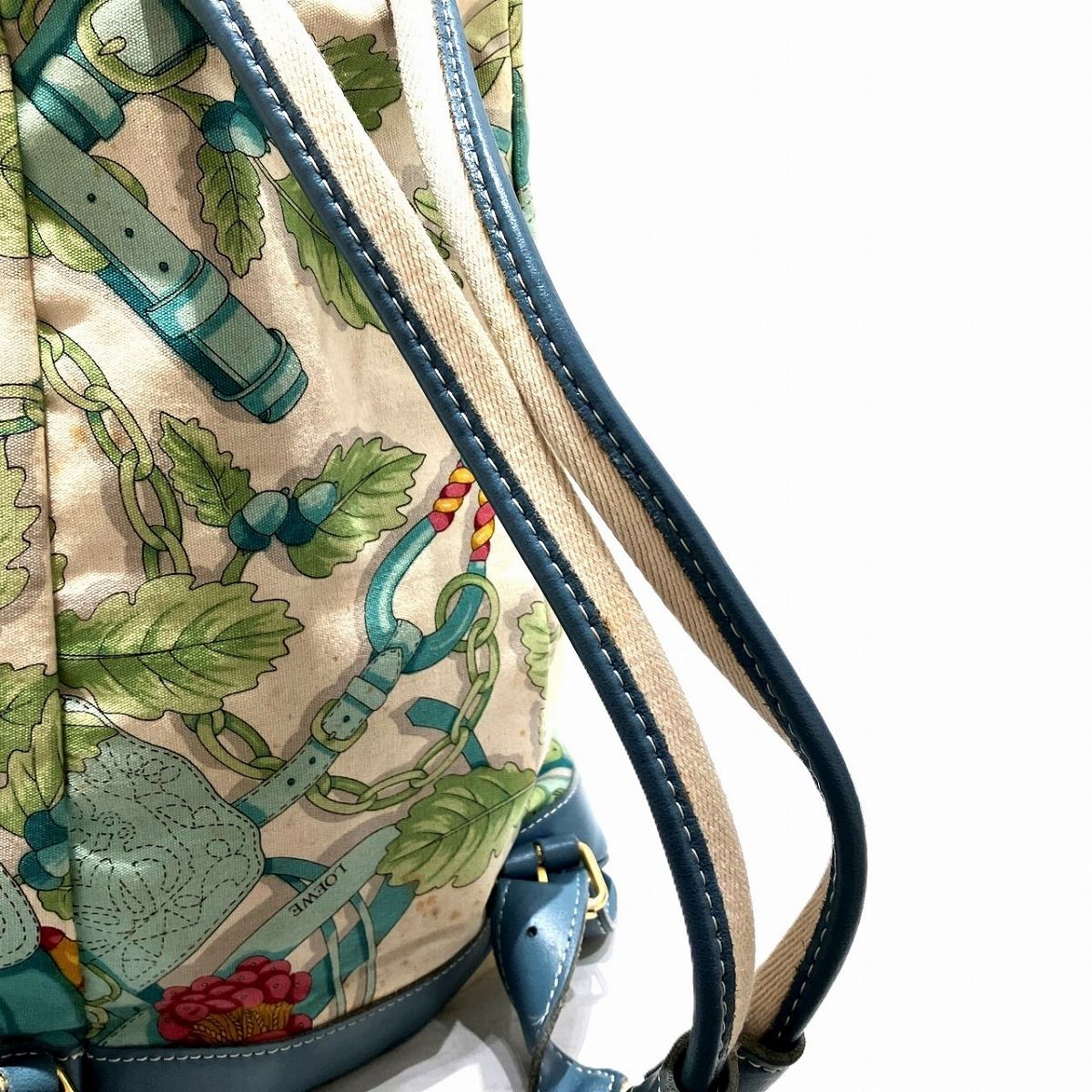 Loewe Botanical Backpack Canvas Leather — view 7