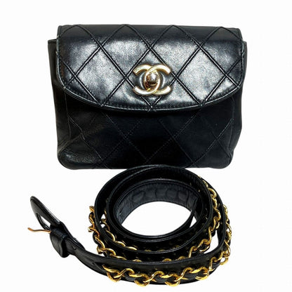 Chanel Bicolor Belt Bag Lambskin