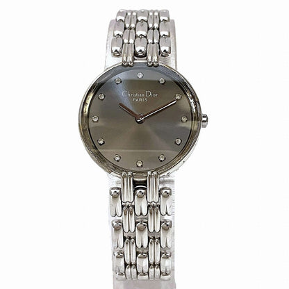 Dior Bakira Watch SS Quartz Gunmetal Dial