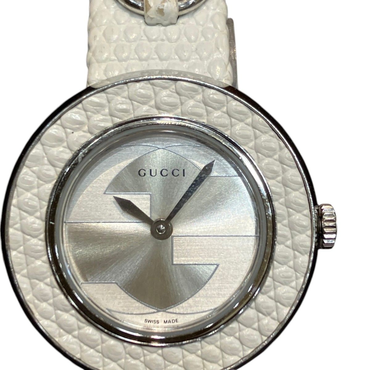 Gucci Horsebit Watch SS Leather Quartz White Shell Dial 129.5 — view 4