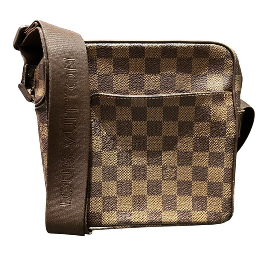 Louis Vuitton Olaf PM Damier Ebene Shoulder Bag Canvas