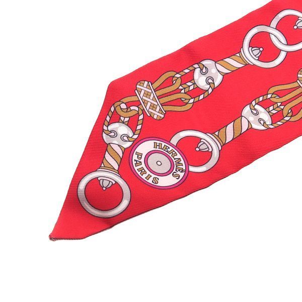 Hermes Twilly Scarf Red — view 5