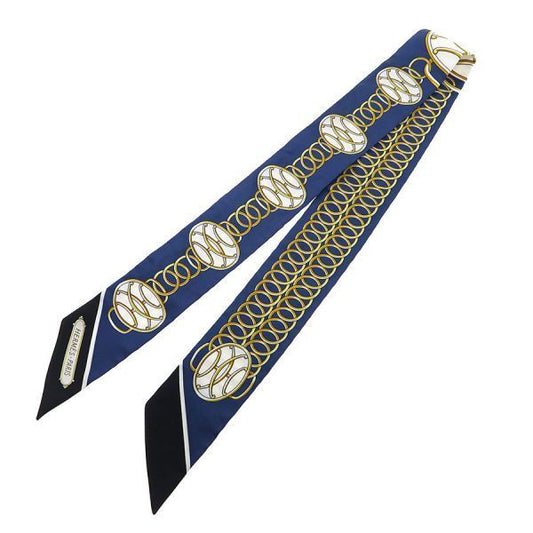 Hermes Twilly Scarf Navy