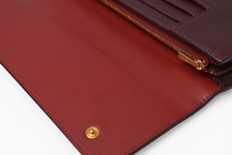 Celine Wallet Large Flap Multi Function Wine — view 7