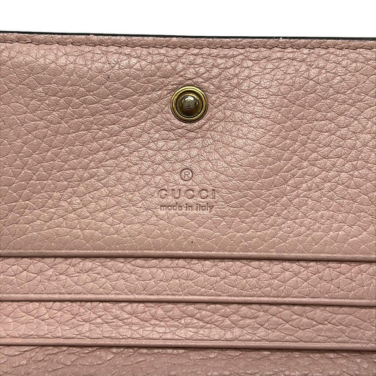 Gucci Pink Beige Leather Wallet — view 5