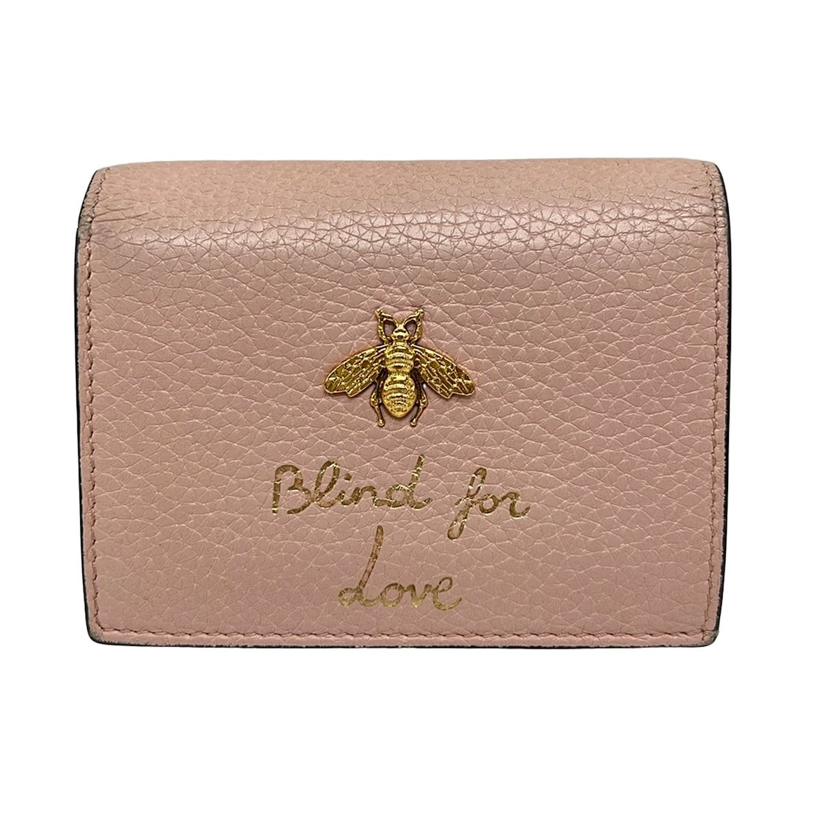 Gucci Pink Beige Leather Wallet