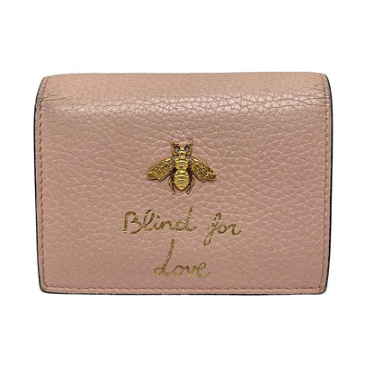 Gucci Pink Beige Leather Wallet