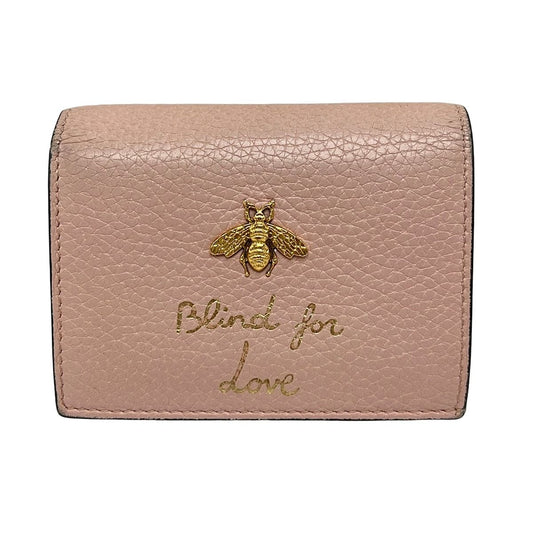 Gucci Pink Beige Leather Wallet