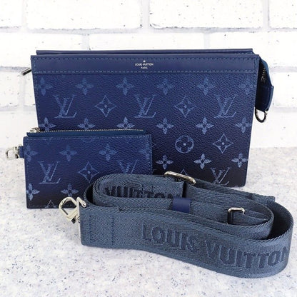Louis Vuitton Gaston Wearable Wallet Monogram Gradient Navy 2-Way