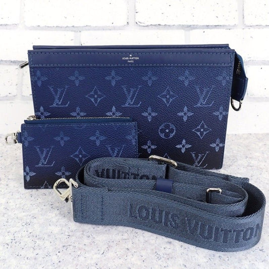 Louis Vuitton Gaston Wearable Wallet Monogram Gradient Navy 2-Way