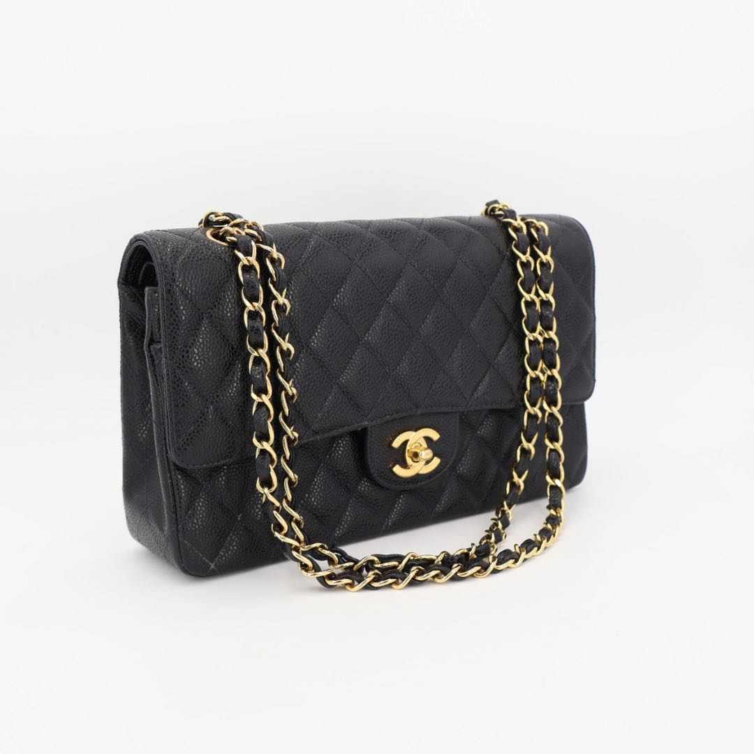 Chanel Quilted Caviar Leather Shoulder Shoulder Bag