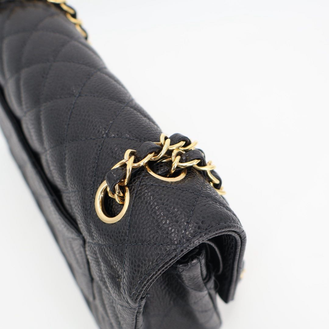 Chanel Quilted Caviar Leather Shoulder Shoulder Bag — view 8