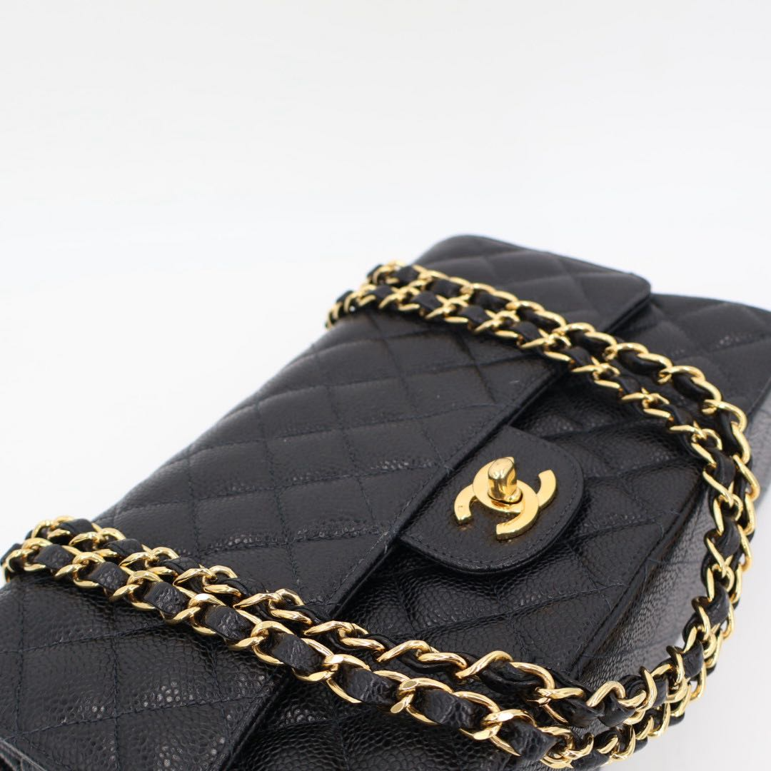 Chanel Quilted Caviar Leather Shoulder Shoulder Bag — view 3