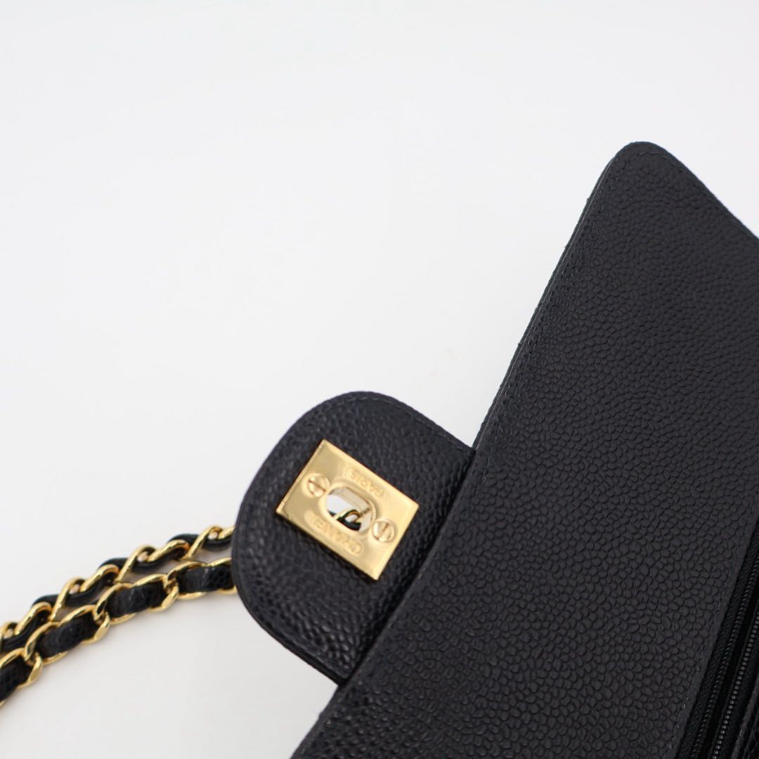 Chanel Quilted Caviar Leather Shoulder Shoulder Bag — view 5