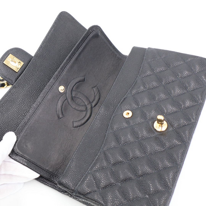 Chanel Quilted Caviar Leather Shoulder Shoulder Bag — view 6