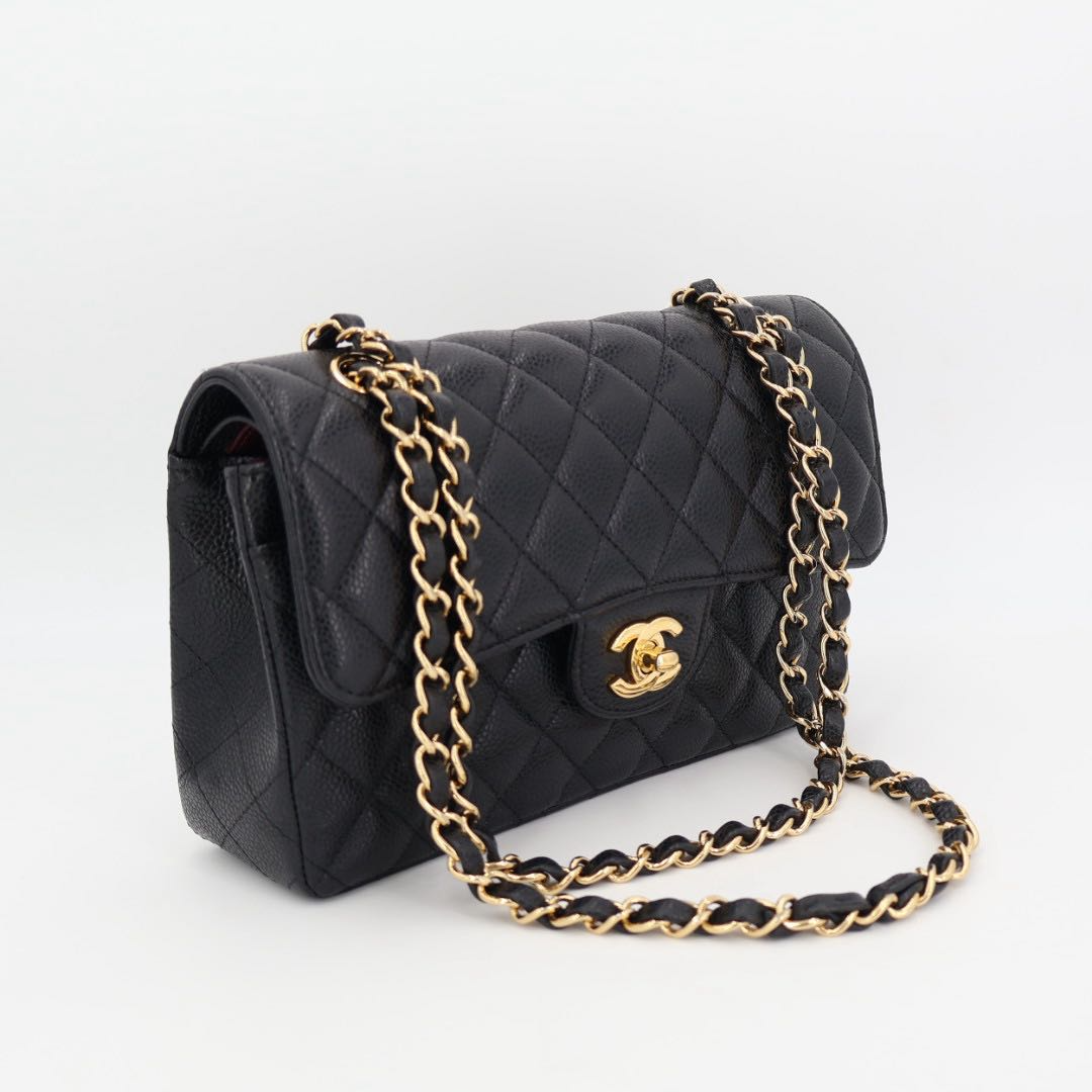Chanel Quilted Caviar Leather Shoulder Shoulder Bag