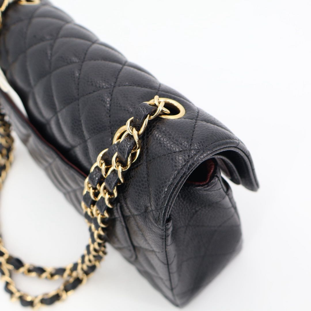 Chanel Quilted Caviar Leather Shoulder Shoulder Bag — view 7