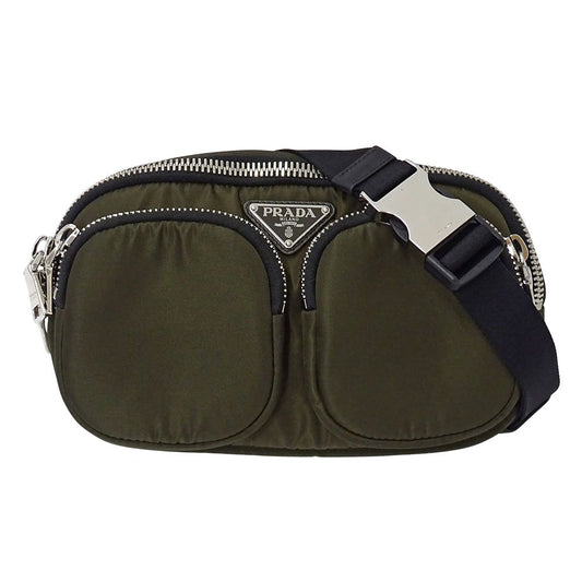 Prada Belt Bag Nylon Khaki Logo