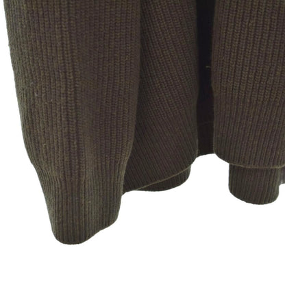 Celine Seri Knit Sweater Reopa Depattern Logo XL Khaki — view 7