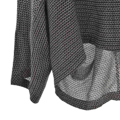 Balenciaga All Over Pattern Silk 38 Black T-Shirt — view 6